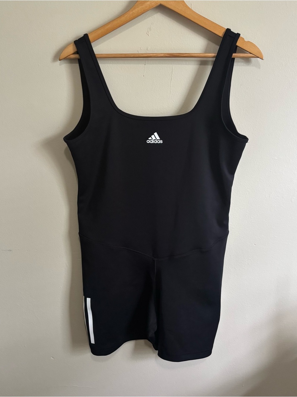 Adidas Hyperglam AEROREADY Training Leotard Bodysuit Black White M NWT - Picture 4 of 7